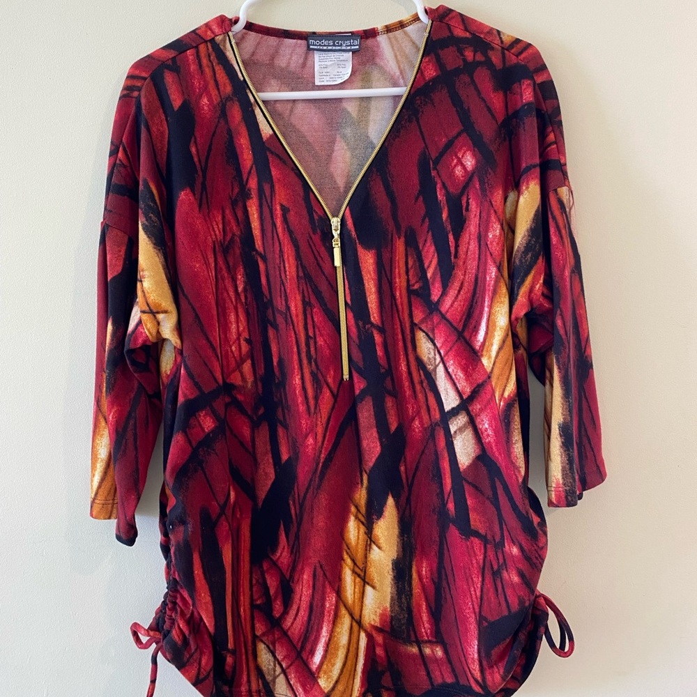 Blouse With Zipper